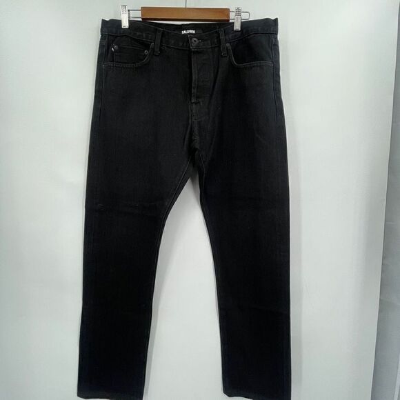 Baldwin The Henley Black Classic Slim Denim Jeans Size 36 - Picture 1 of 12